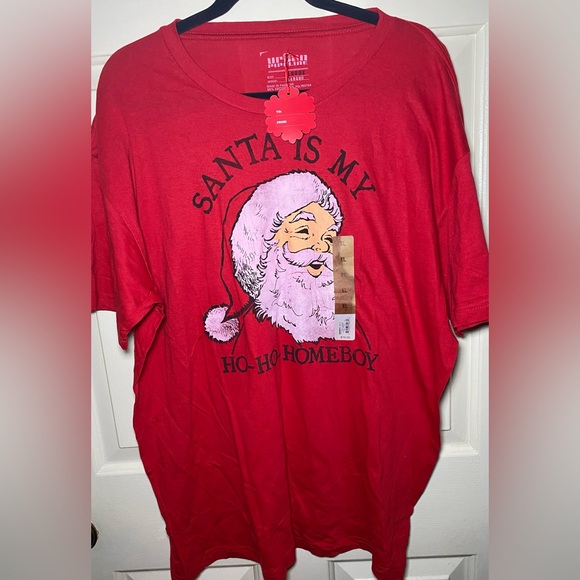 urban pipeline Other - Urban Pipeline Holiday Shirt‎ Men's XL Red Santa Is My Ho Ho Homeboy Graphic